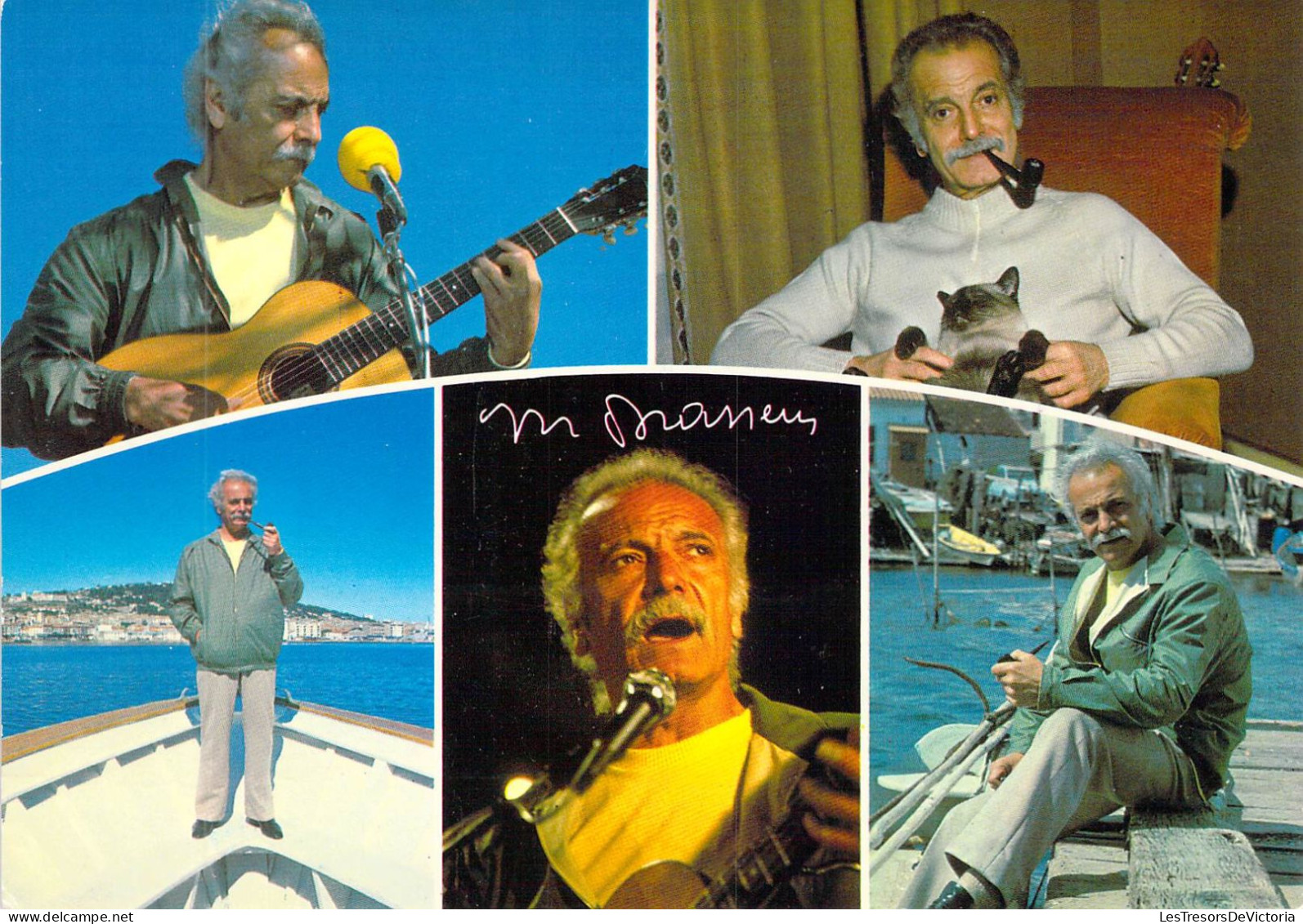 CELEBRITES - CHANTEURS & MUSICIENS - Georges BRASSENS - Editions Cap Theojac - Carte Postale Ancienne - Chanteurs & Musiciens