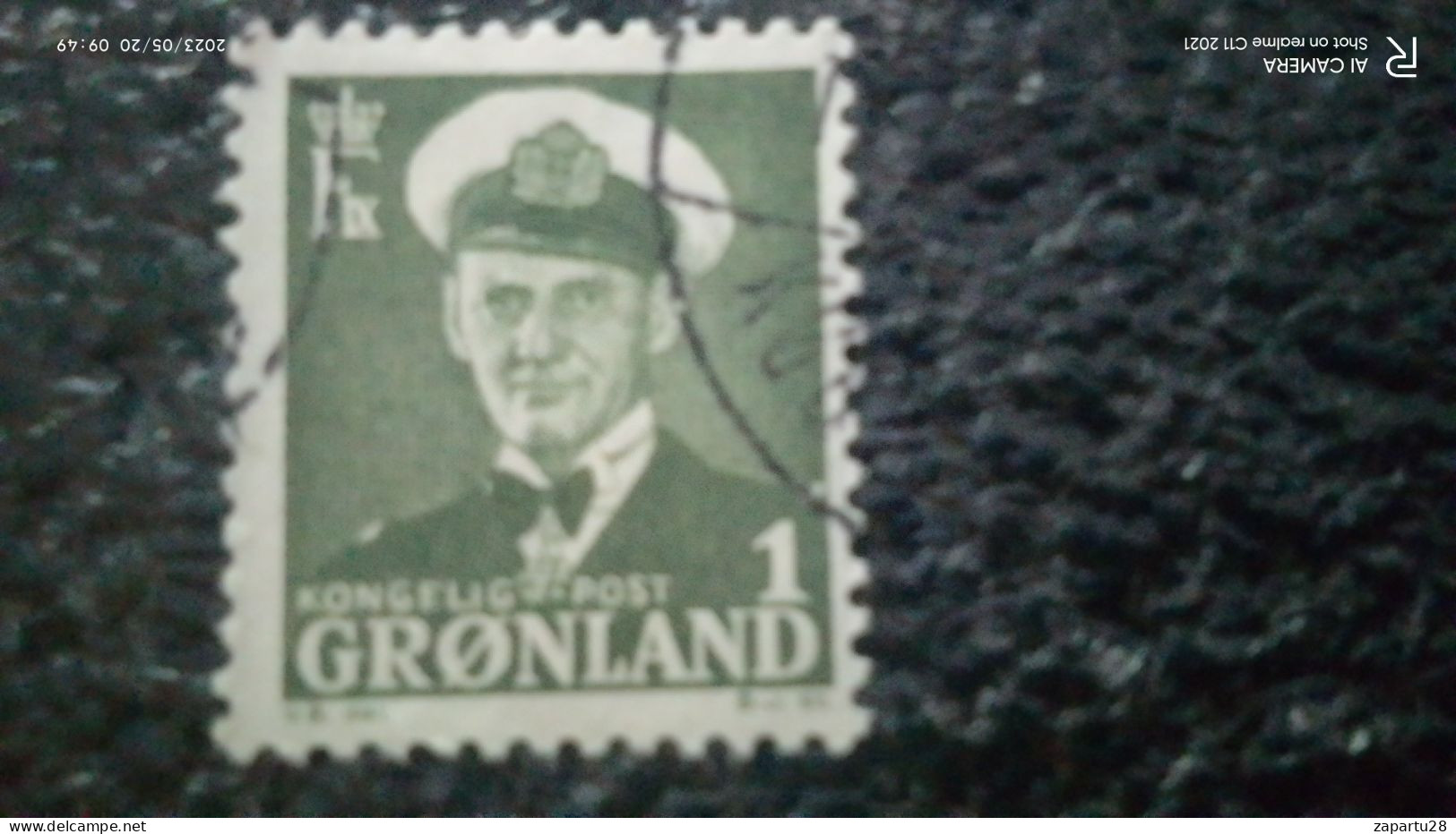 GRÖNLAND--1950-       1ÖRE        KİNG FREDERİK            IX. USED - Oblitérés