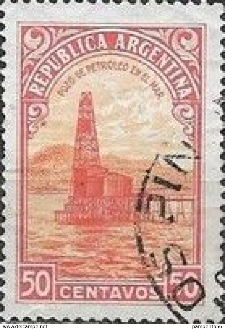 ARGENTINA - AÑO 1935 - Serie Próceres Y Riquezas I - Petróleo - Gebraucht