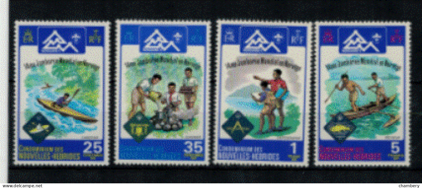 France - Nlles Hébrides - "14ème Jamboree" - Série Neuve 1* Anglo-française N° 410 à 413 De 1975 - Sin Clasificación