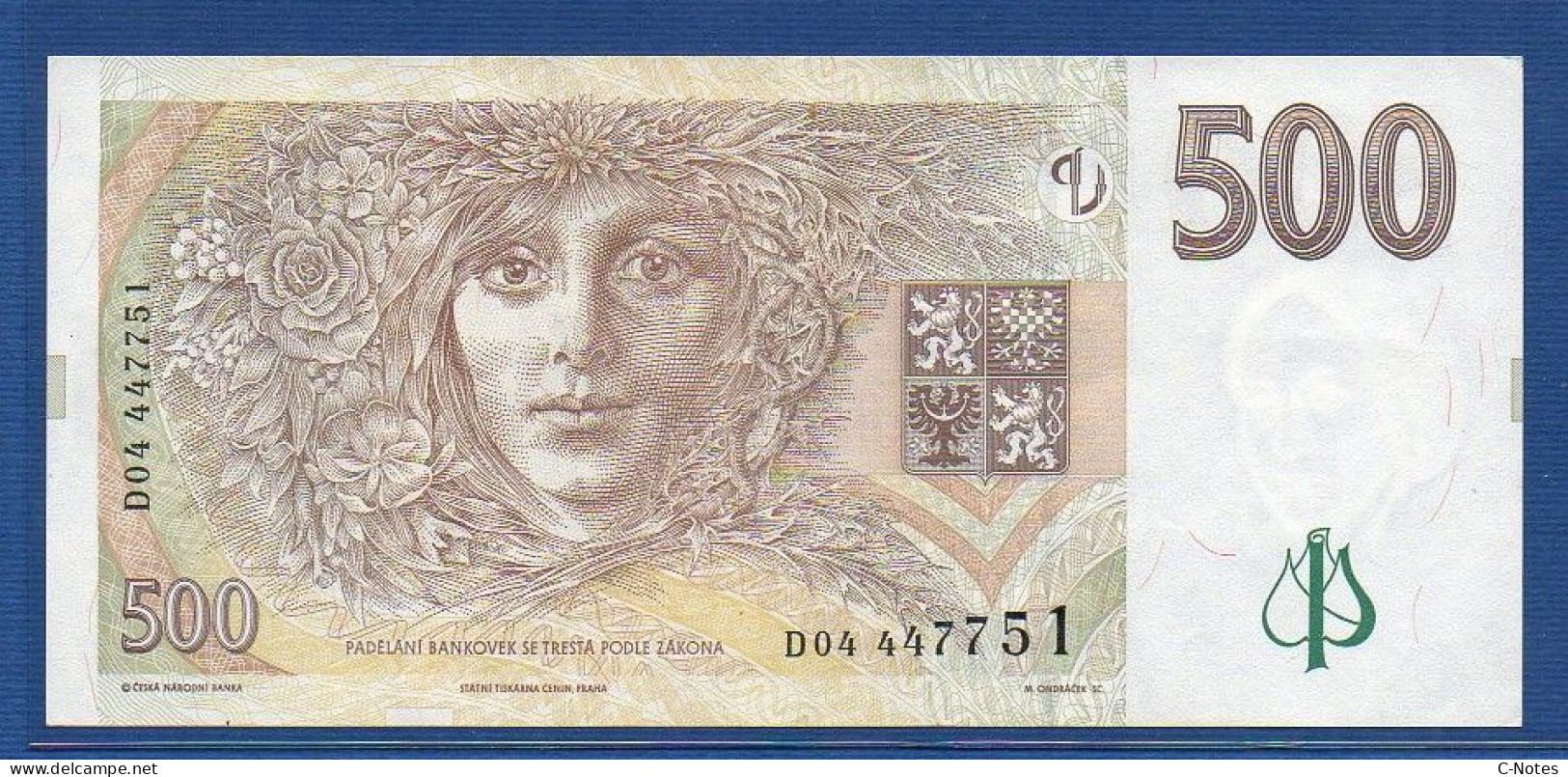 CZECHIA - CZECH Republic - P.20b – 500 Korun 1997 XF/aUNC, S/n D04 447751 - República Checa