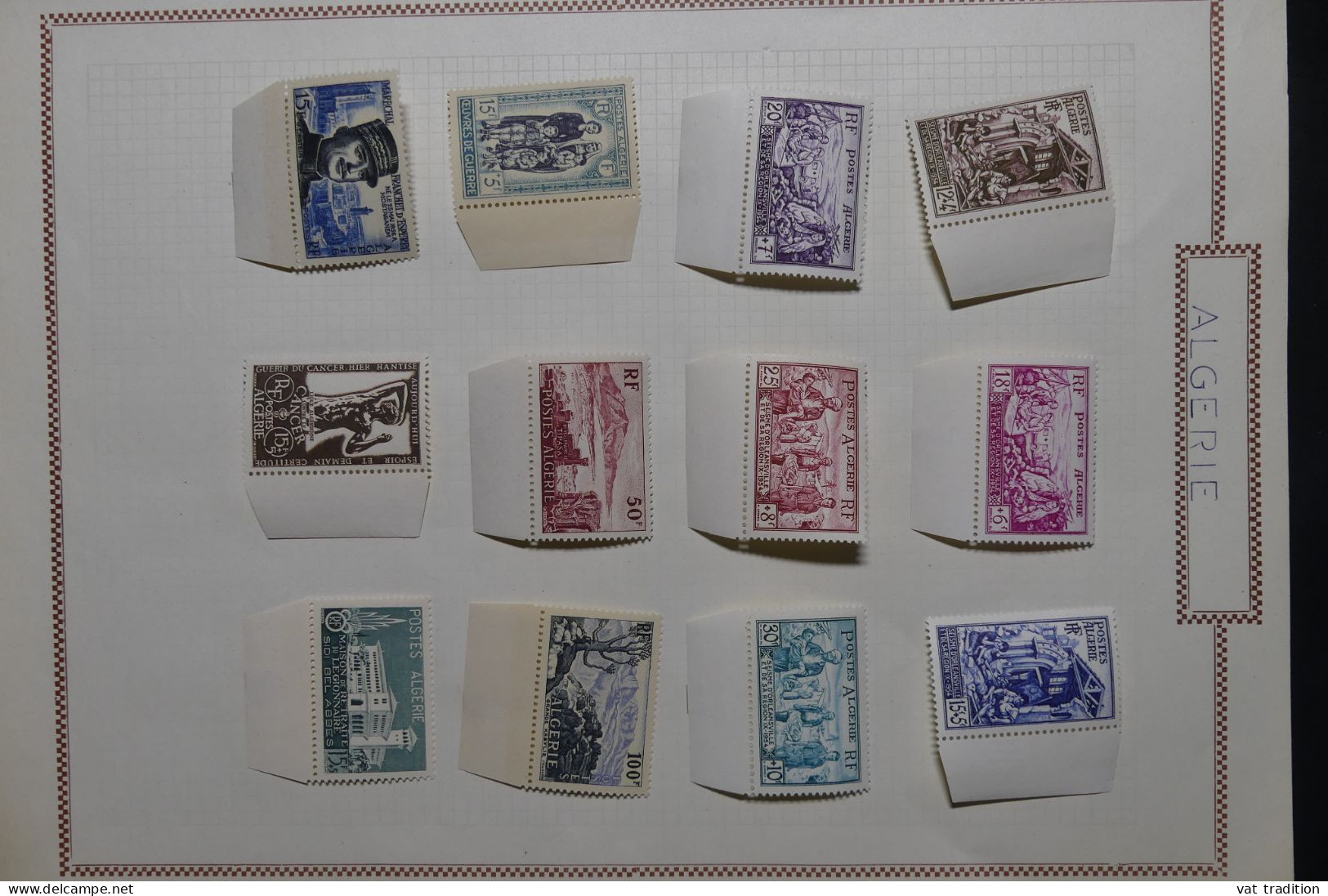 ALGERIE - Petite collection mais les timbres sont luxes ** - Les charnières sont sur les bords de feuille - A 57