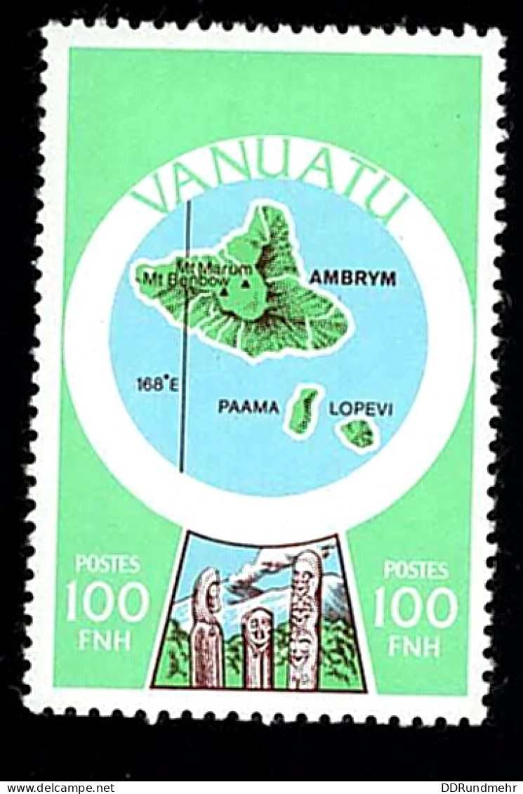 1980 Ambrym Michel VU 571 Stamp Number VU 290 Yvert Et Tellier VU 606 Stanley Gibbons VU 297E Xx MNH - Vanuatu (1980-...)