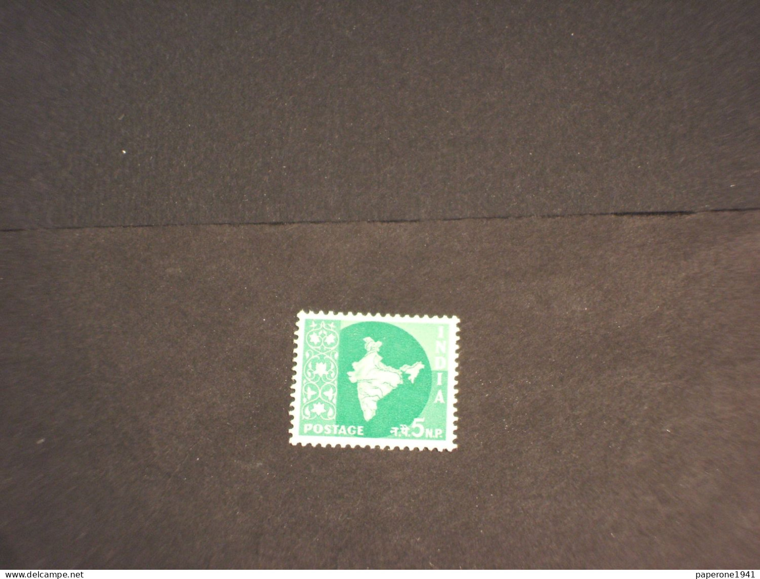 INDIA - 1958/9 CARTA 5 Np. - NUOVO(+) - Unused Stamps