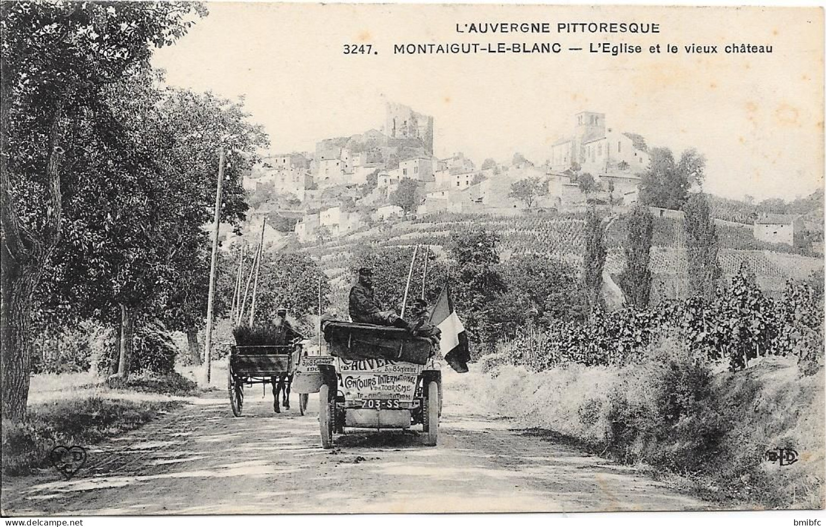 MONTAIGUT-LE-BLANC - L'Eglise Et Le Vieux Château - Montaigut