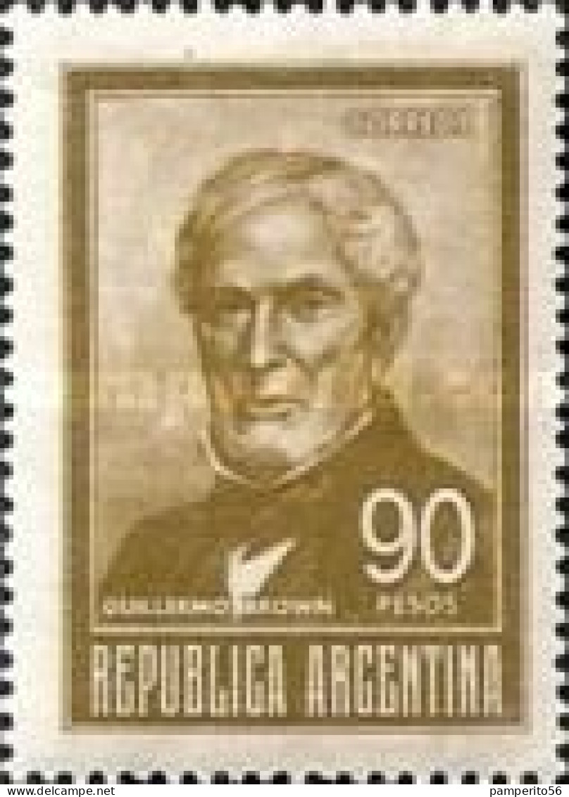 ARGENTINA - AÑO 1967 - Personajes - Almirante Guillermo Brown, 1777-1857 - Gebraucht