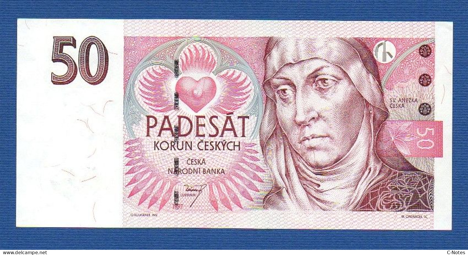 CZECHIA - CZECH Republic - P.17a – 50 Korun 1997 AUNC, S/n C12 228955 - Tschechien