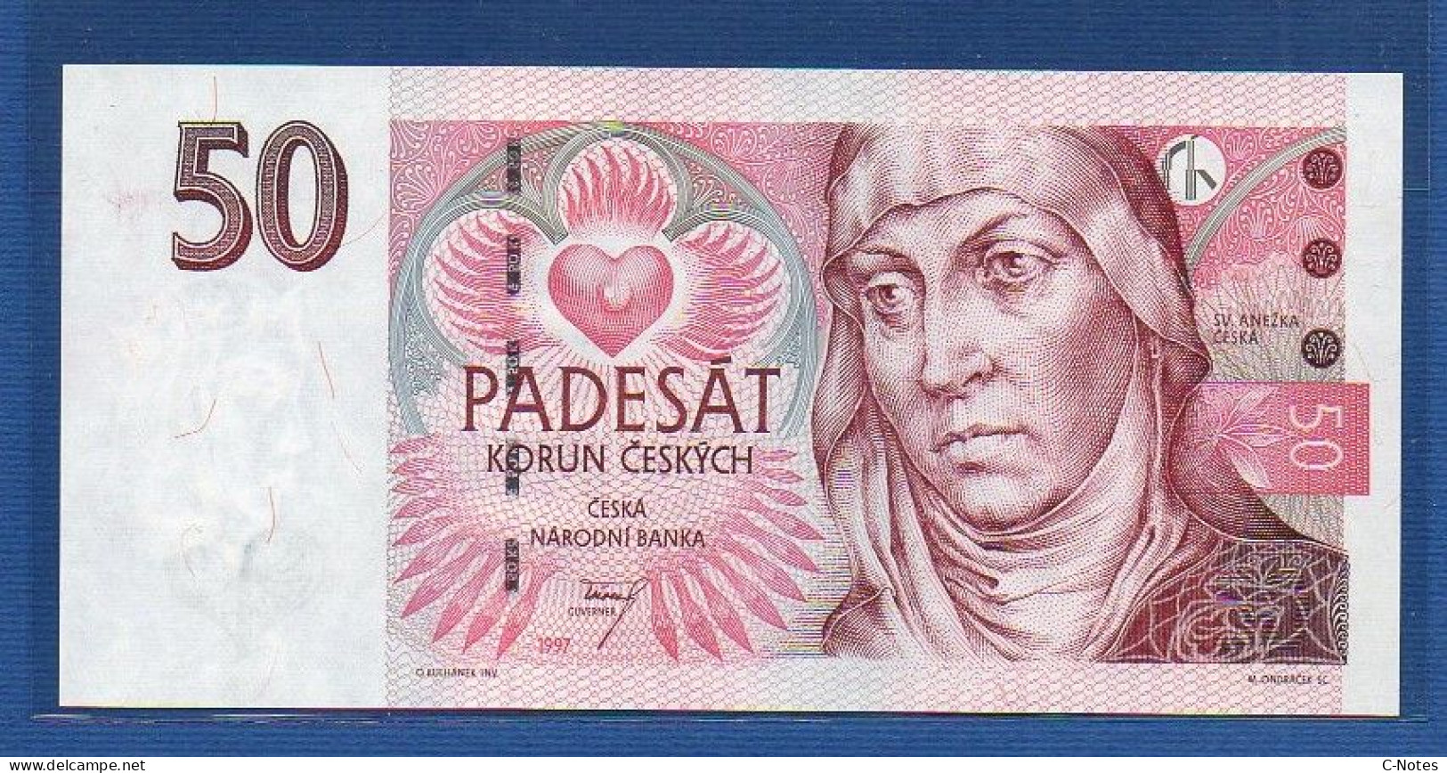 CZECHIA - CZECH Republic - P.17b – 50 Korun 1997 UNC, S/n D39 259366 - Tchéquie