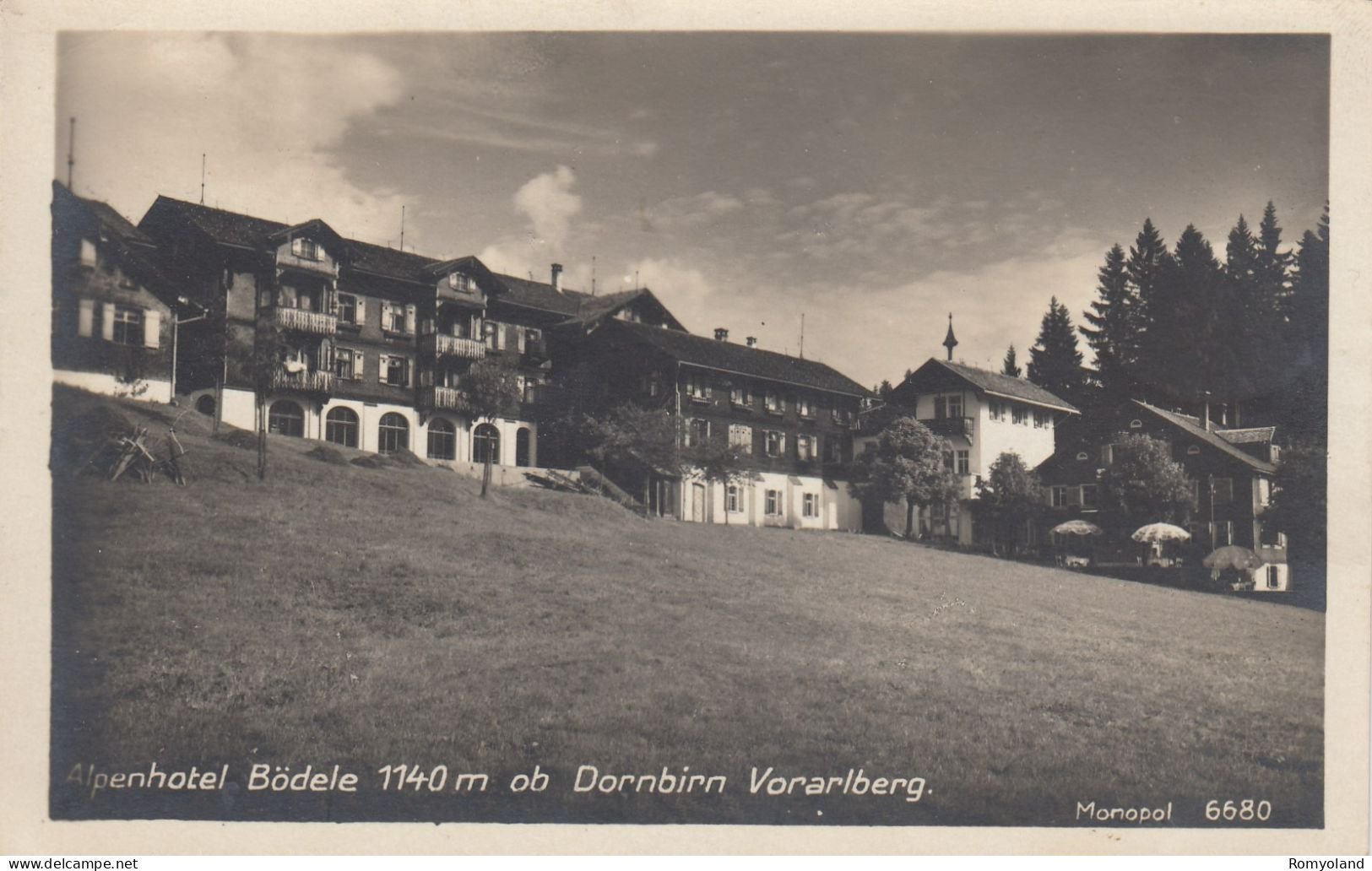 CARTOLINA  DORNBIRN,VORARLBERG,AUSTRIA-ALPENHOTEL BODELLE M.1140-NON VIAGGIATA - Dornbirn