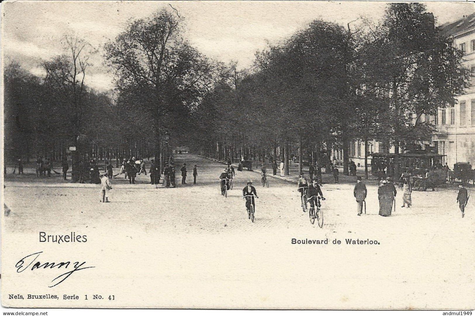 BRUXELLES - Boulevard De Waterloo - Nels, Série 1, N° 41 - A Circulé - La Louvière