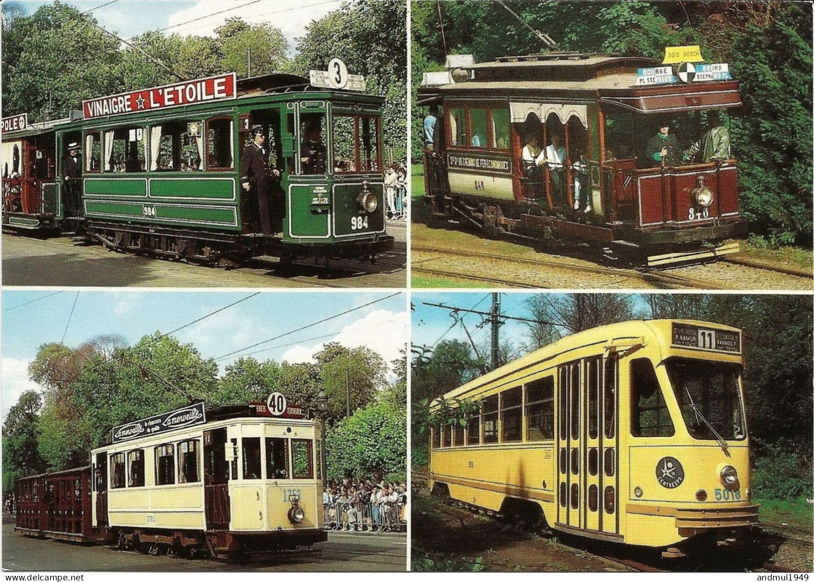 BRUXELLES - Transport En Commun - Multi-vues - Tram - N'a Pas Circulé - Transport Urbain En Surface