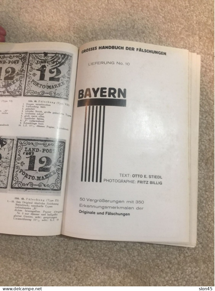Expert Billig's Groses Handbuch der Falschungen. Alt-Deutschland 16 booklets In German Rare