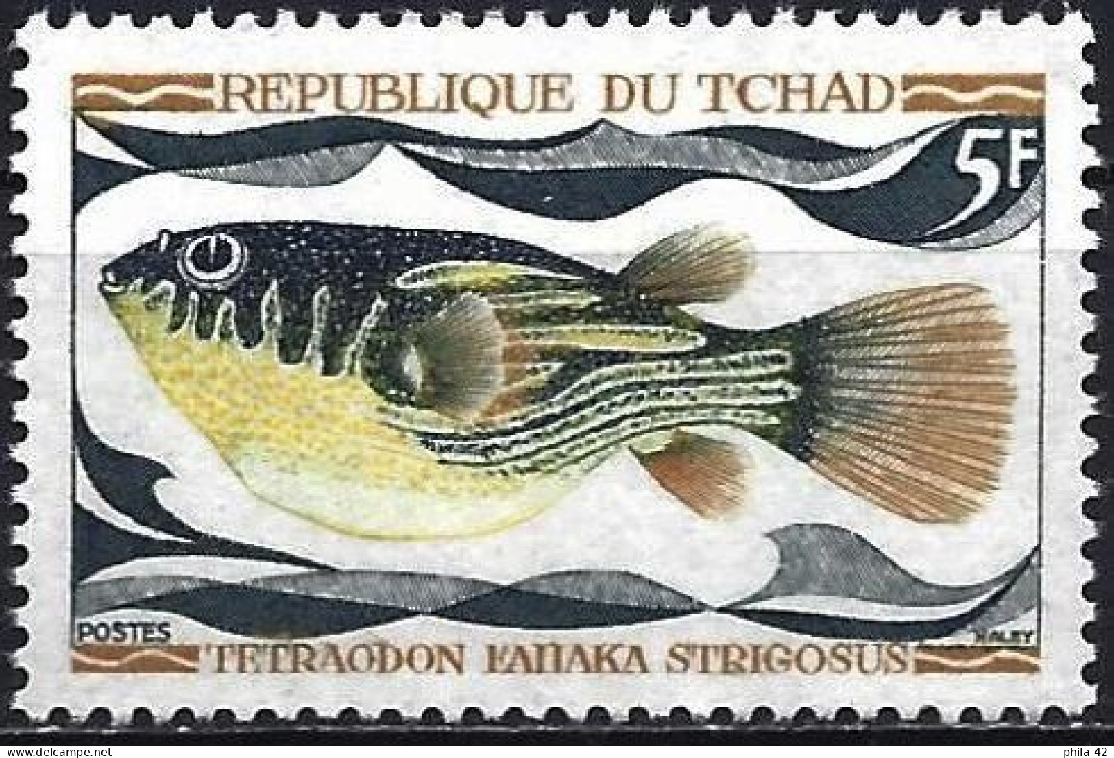 Chad 1969 - Mi 284 - YT 218 ( Fish ) MNH** - Tchad (1960-...)