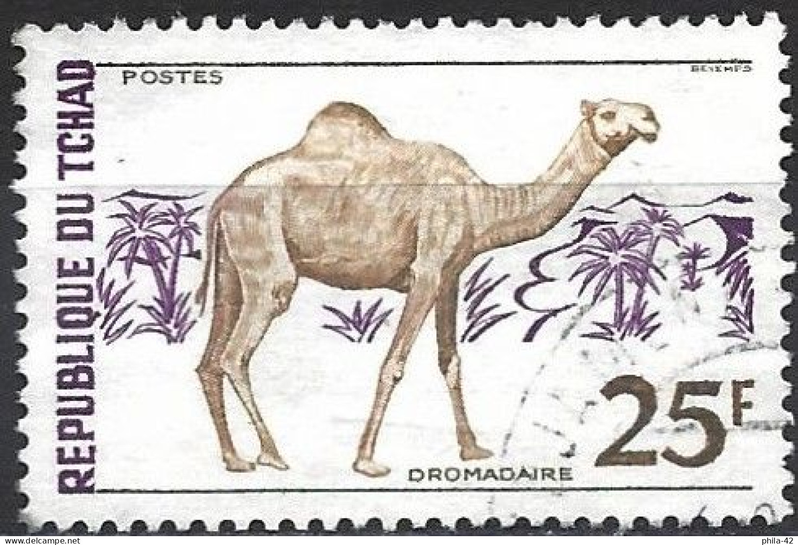 Chad 1972 - Mi 592A - YT 265 ( Fauna : Dromedary ) - Tchad (1960-...)