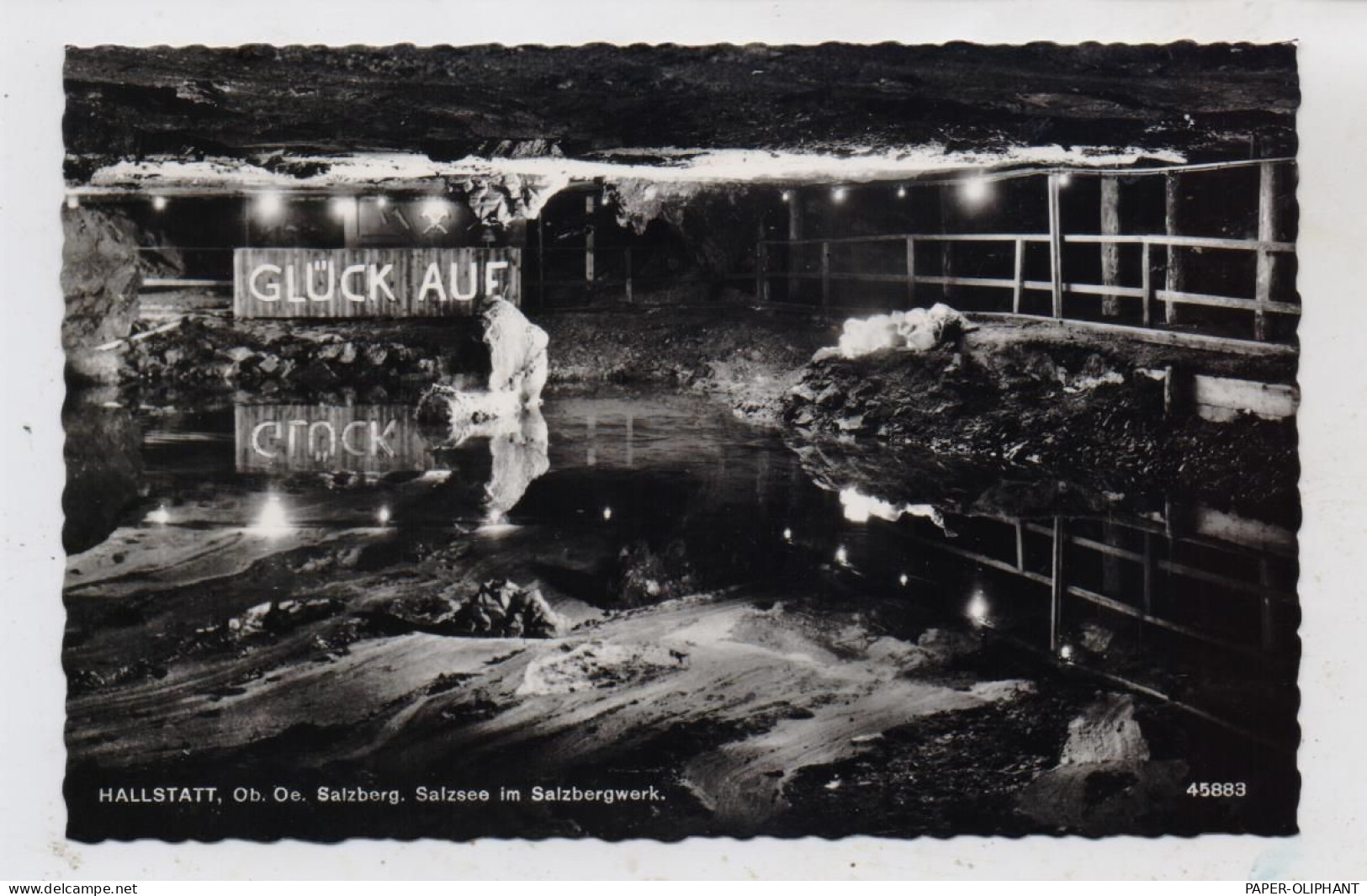 BERGBAU / Mining, Hallstatt, Salzsee Im Salzbergwerk, GLÜCK AUF - Mines