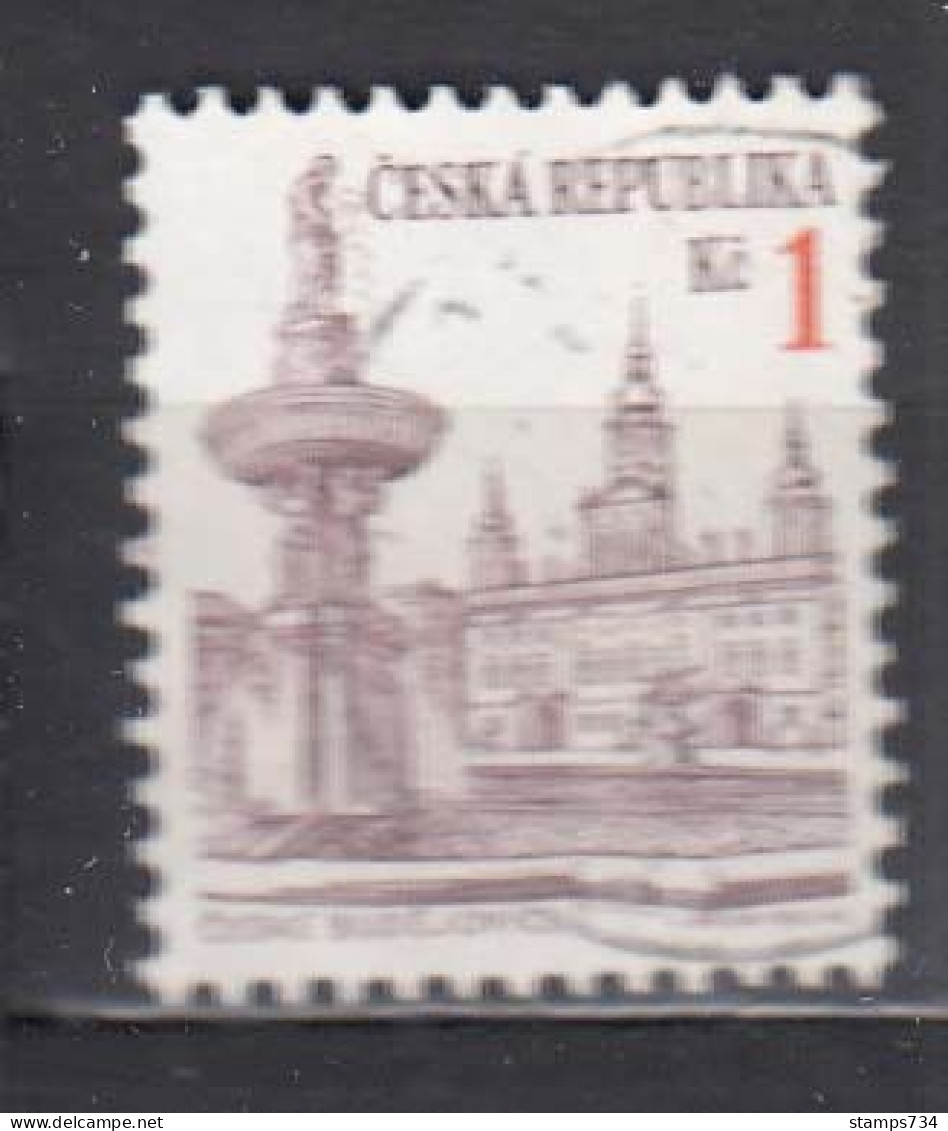 Czech Rep. 1993 - Regular Stamps: Cities, Mi-Nr. 12, Used - Used Stamps