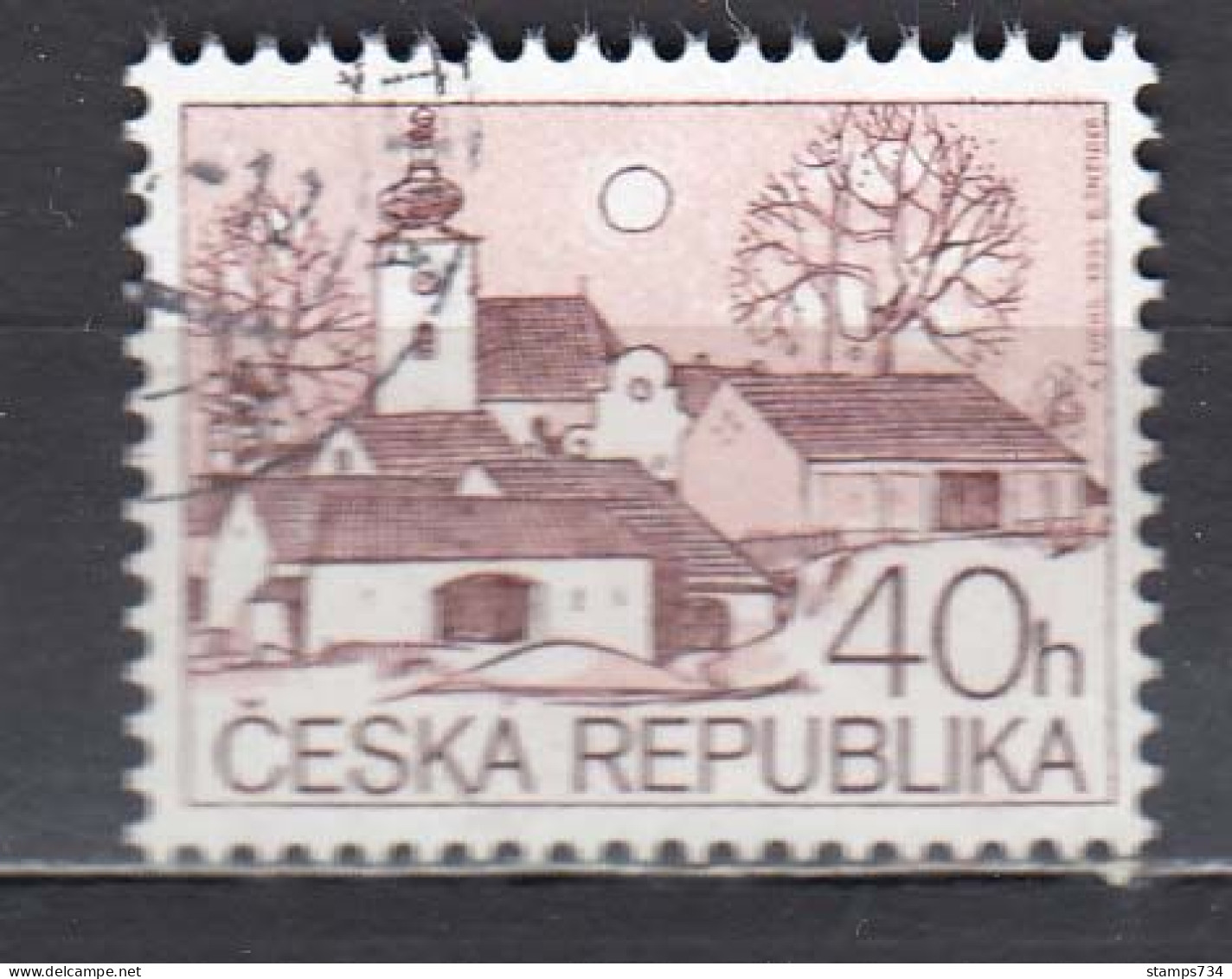Czech Rep. 1995 - Regular Stamps: Villages, Mi-Nr. 71, Used - Used Stamps