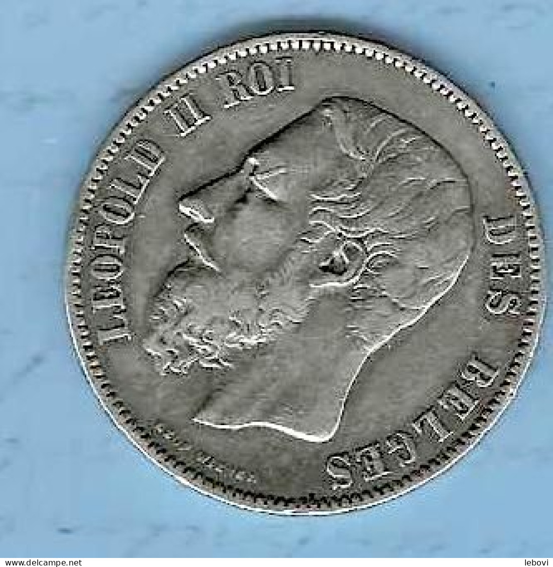 Belgique 5 Francs Léopold II 1870 - 5 Francs
