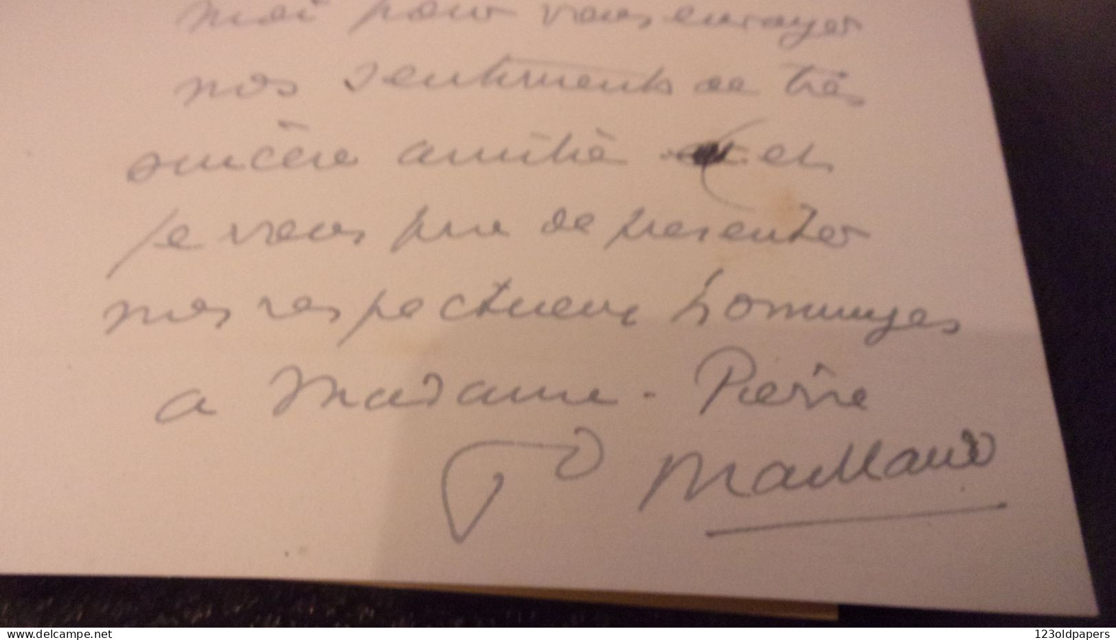 1913 LAS DE FERNAND MAILLAUD A SON AMI JOSEPH PIERRE OU IL PARLE DU BERRY ET DU CARACTERE DES BERRICHONS MOUHET INDRE - Schilders & Beeldhouwers