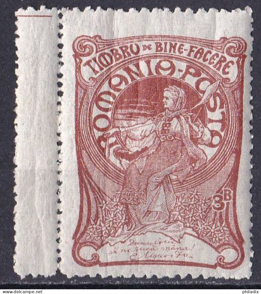 Rumänien Marke Von 1906 */MH (A3-2) - Unused Stamps