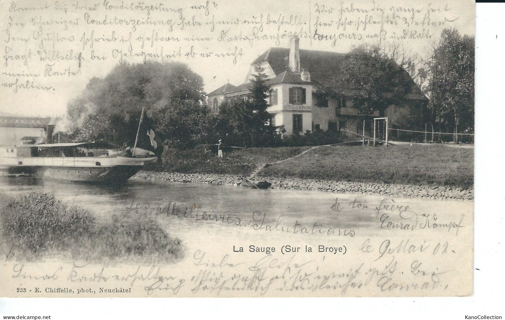 La Sauge, Sur La Broye, Gelaufen 1902 - Sauge