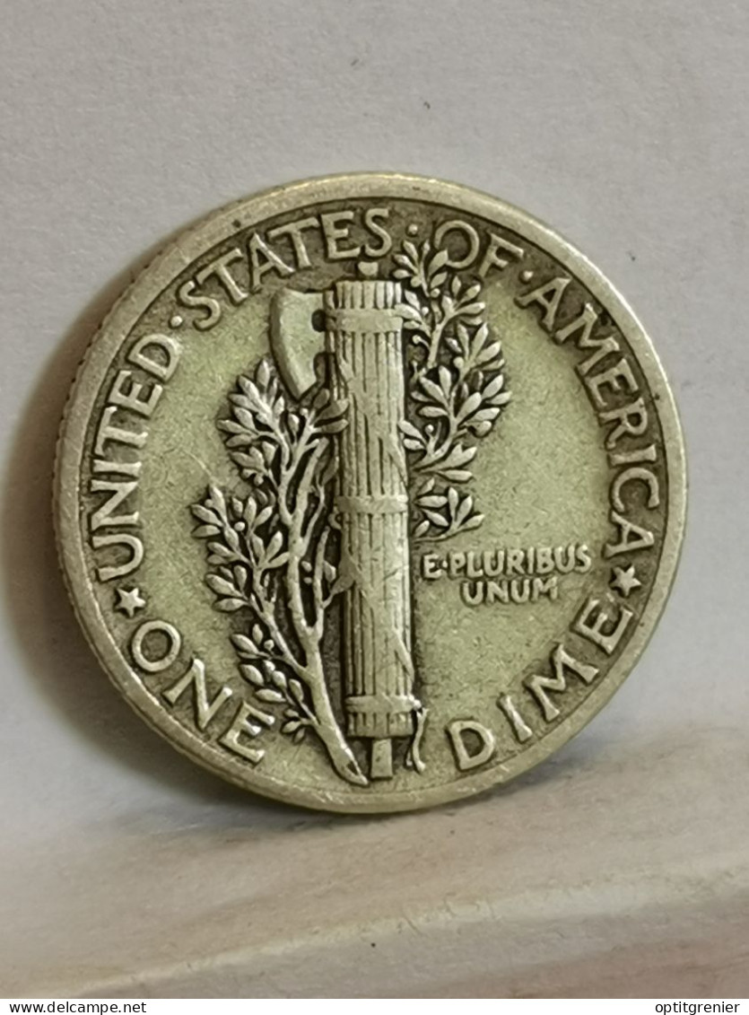 1 MERCURY DIME 10 CENTS ARGENT 1940 PHILADELPHIE USA / SILVER - 1916-1945: Mercury