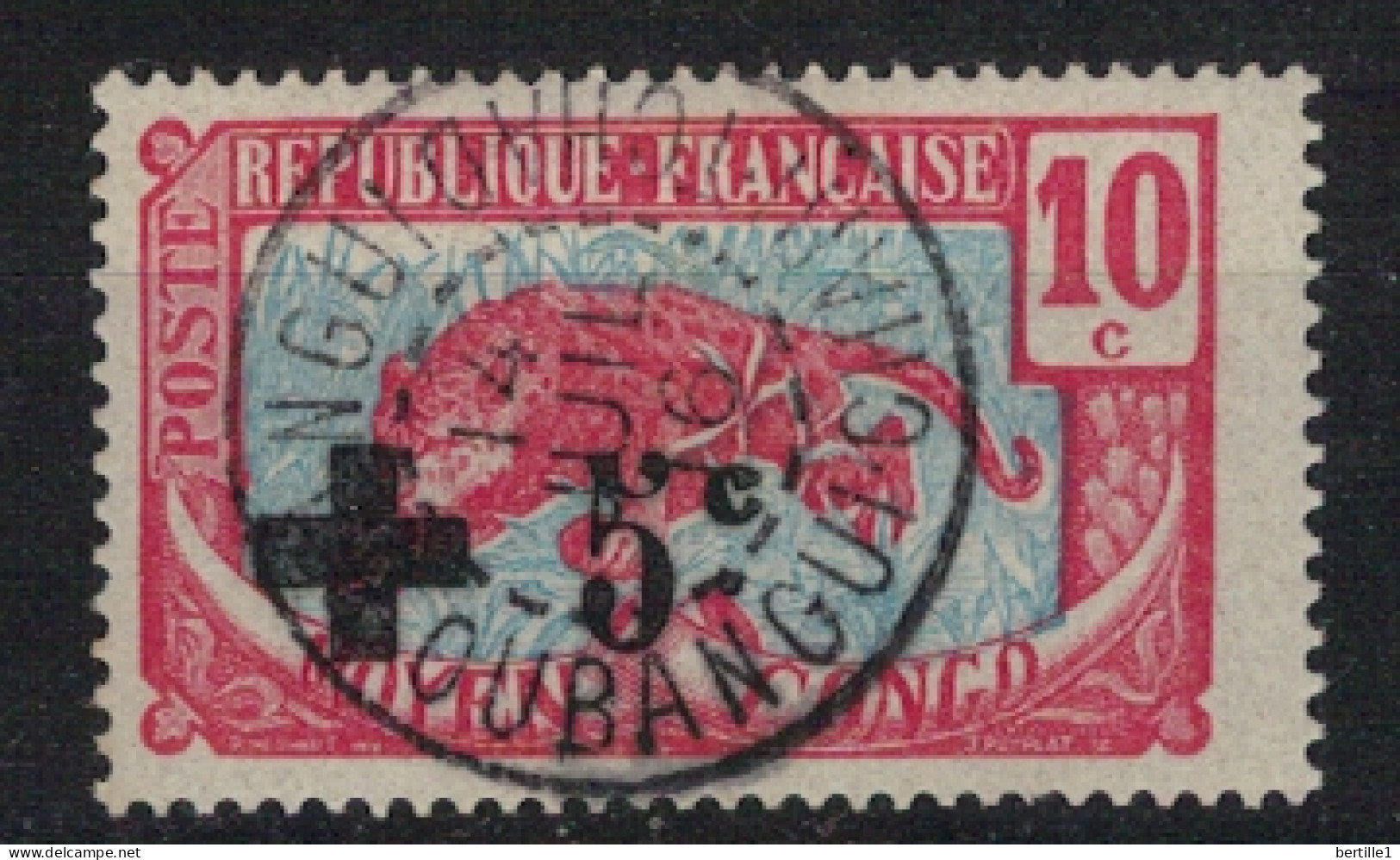 OUBANGUI      N°  YVERT  18 OBLITERE  ( Oblitération Patriotique  ) ( 4 CR OB 1 ) - Used Stamps