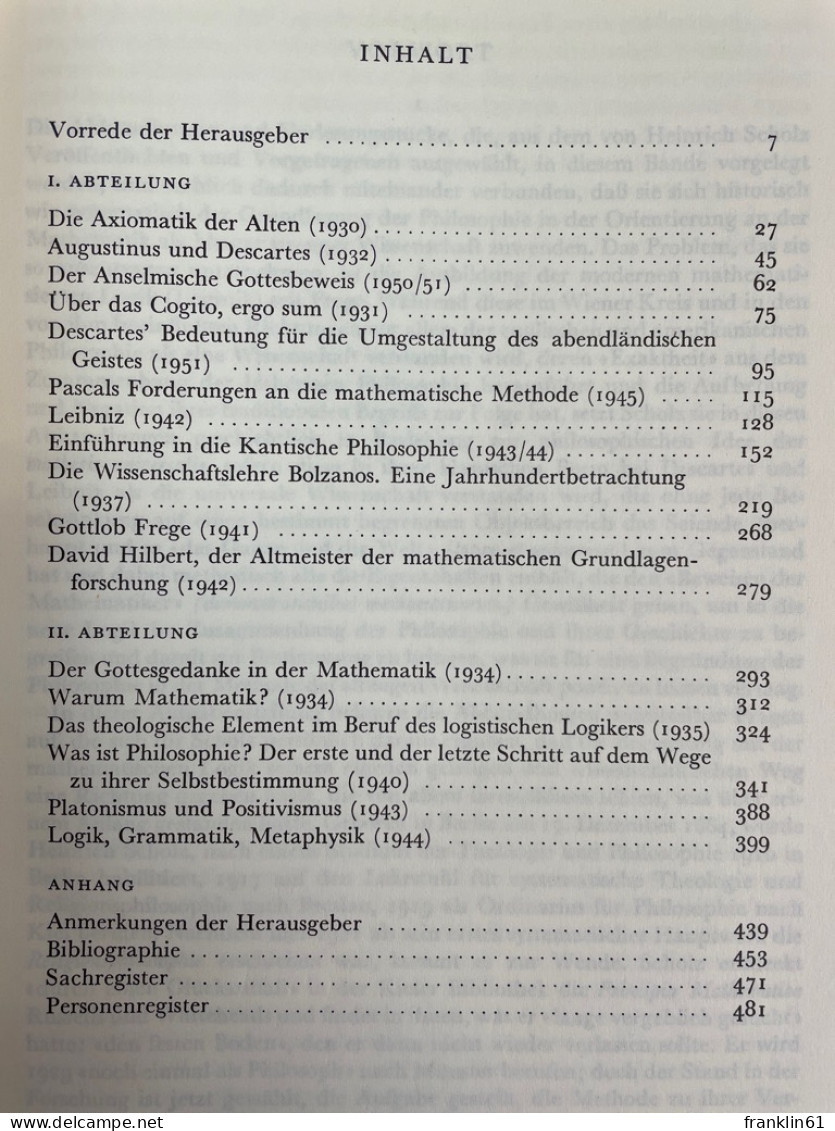 Mathesis Universalis : Abhandlungen Zur Philosophie Als Strenger Wiss. - Filosofía