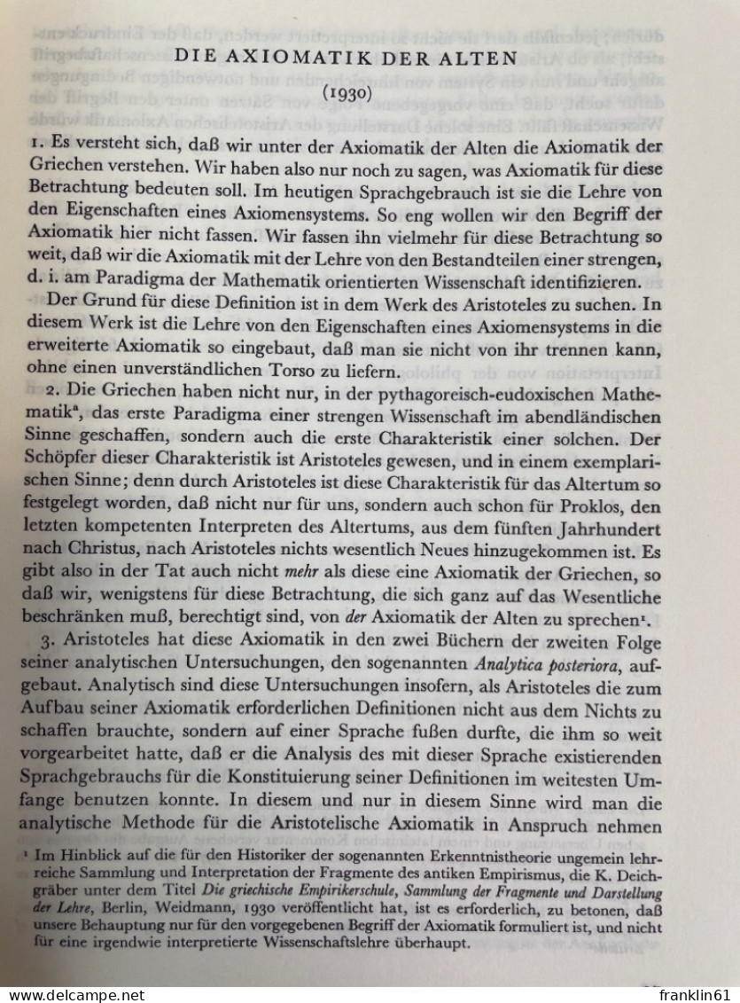 Mathesis Universalis : Abhandlungen Zur Philosophie Als Strenger Wiss. - Filosofía