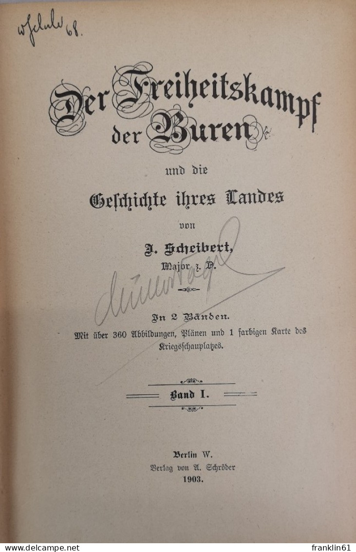 Der Freiheitskampf Der Buren Und Die Geschichte Ihres Landes. In 2 Bänden. - 4. Neuzeit (1789-1914)