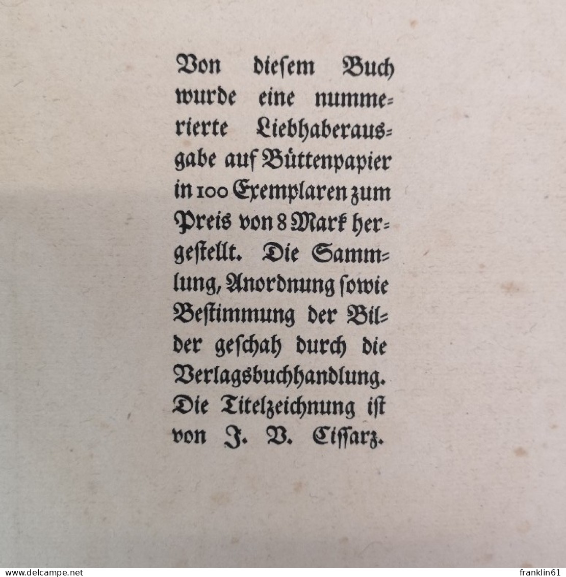 Der Arzt und die Heilkunst in der deutschen Vergangenheit.