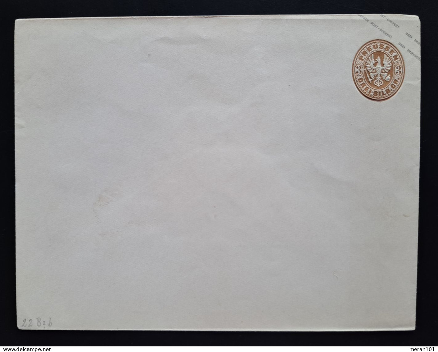 Preußen 1861, Umschlag U 22B Ungebraucht - Entiers Postaux