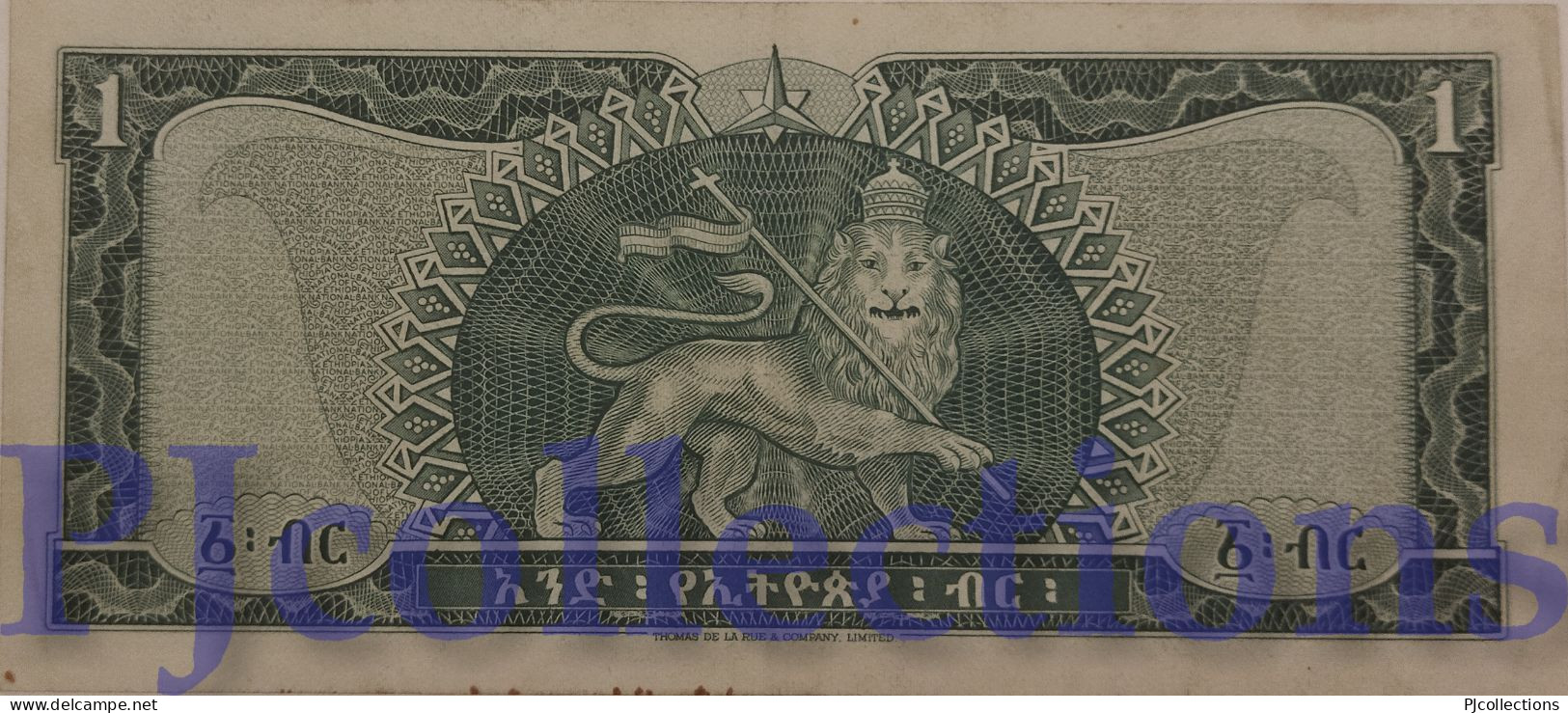 ETHIOPIA 1 DOLLAR 1966 PICK 25a XF+ - Ethiopia