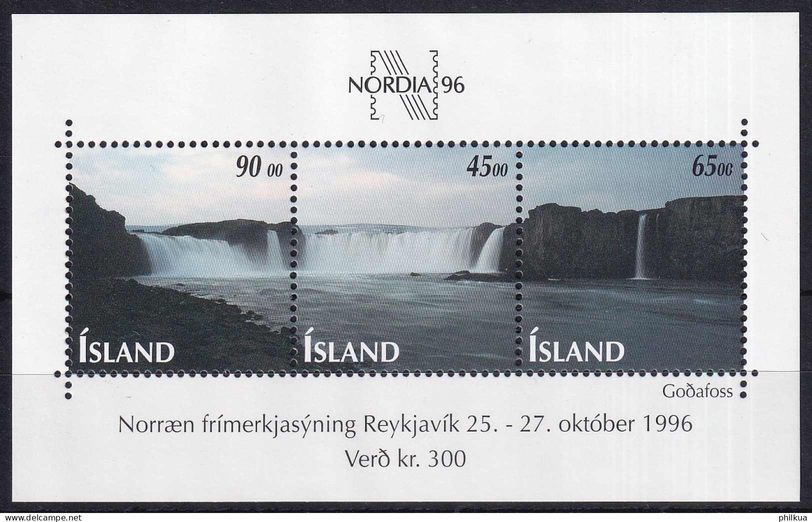 MiNr. 856 - 858 (Block 19) Island1996, 9. Okt. Blockausgabe: Tag Der Briefmarke - Postfrisch/**/MNH  - Nuevos