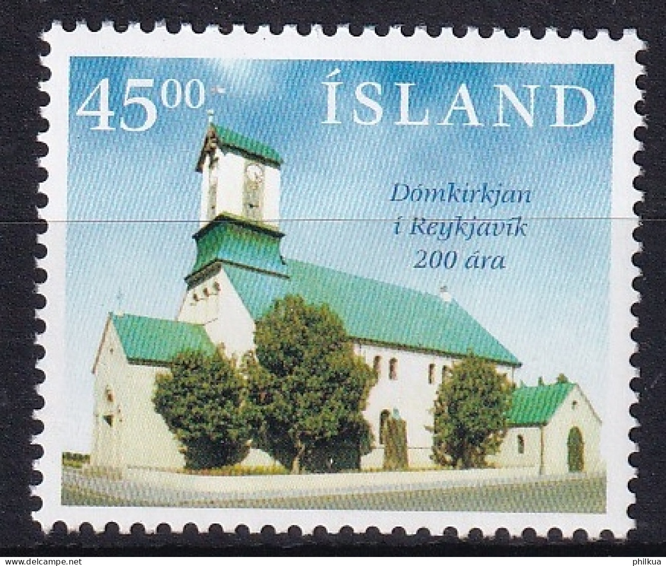 MiNr. 859 Island 1996, 5. Nov. 200 Jahre Domkirche In Reykjavík - Postfrisch/**/MNH  - Neufs