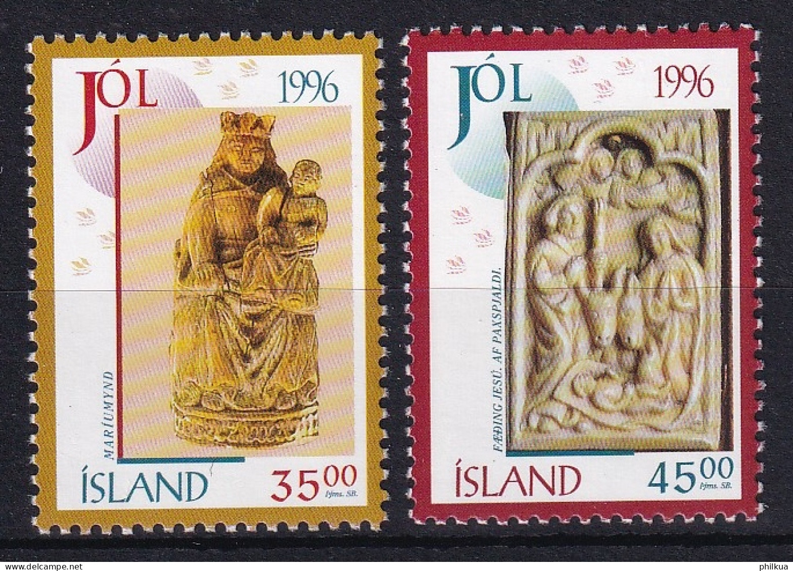 MiNr. 860 - 861 Island 1996, 5. Nov. Weihnachten - Postfrisch/**/MNH  - Ungebraucht