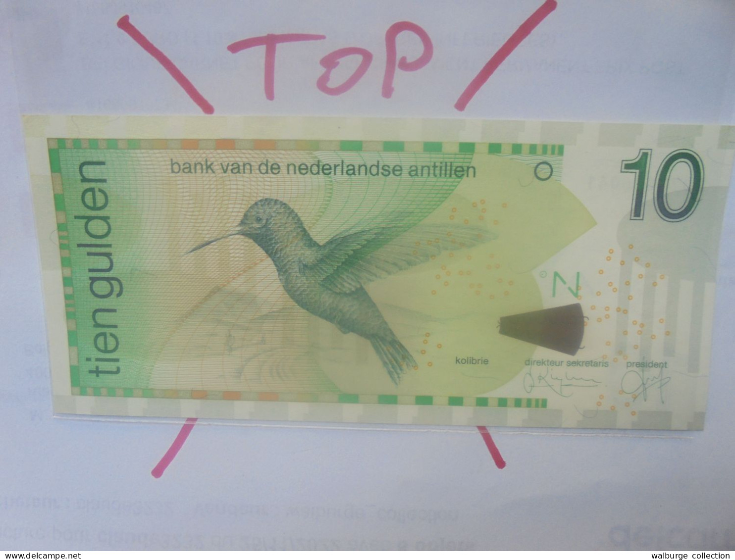 CURACAO 10 GULDEN 1998 Neuf (B.29) - Niederländische Antillen (...-1986)