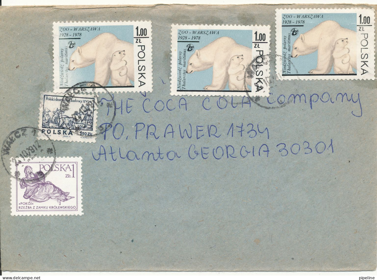 Poland Cover Sent To USA 22-10-1979 ??? - Andere & Zonder Classificatie