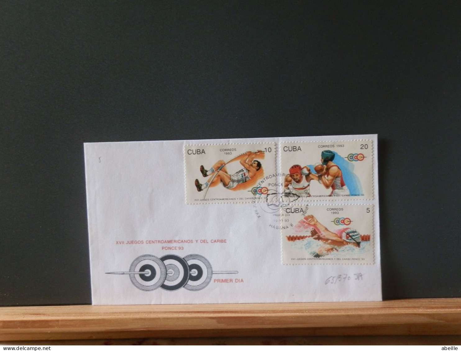 65/570JA FDC  CUBA 1993 - Storia Postale