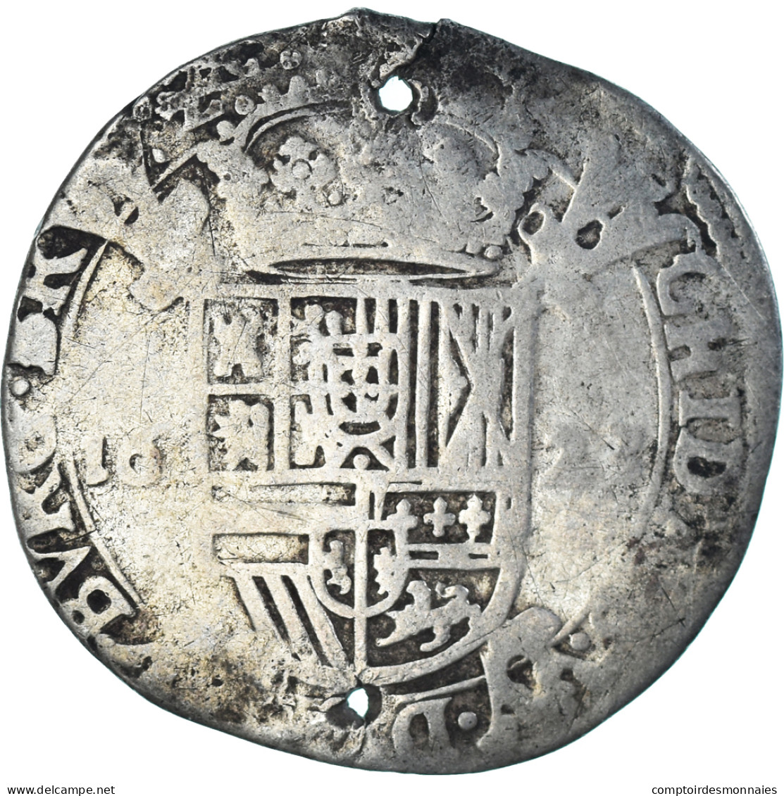 Monnaie, Pays-Bas Espagnols, Philippe IV, Schelling, 1623, TB, Argent - Spanische Niederlande