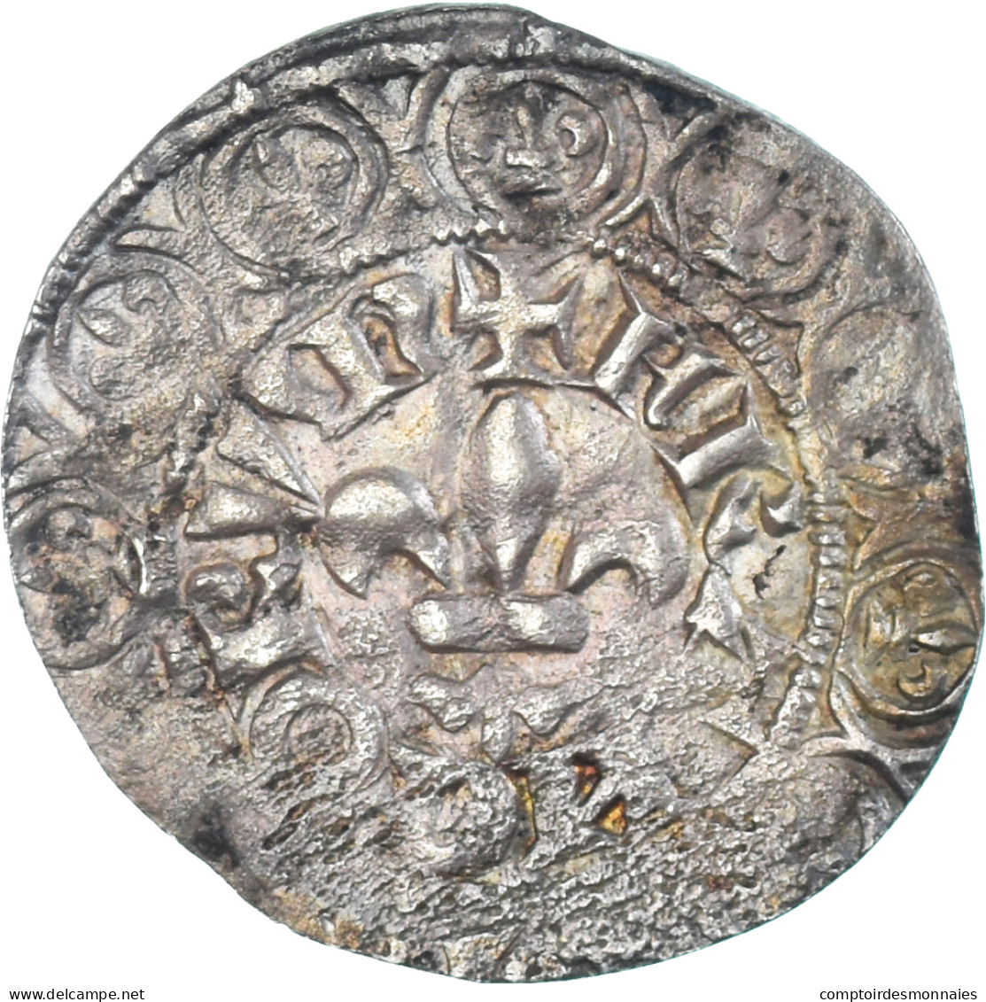 Monnaie, France, Philippe VI, Gros à La Fleur De Lis, 1341-1342, TB+, Billon - 1328-1350 Filippo VI Il Fortunato