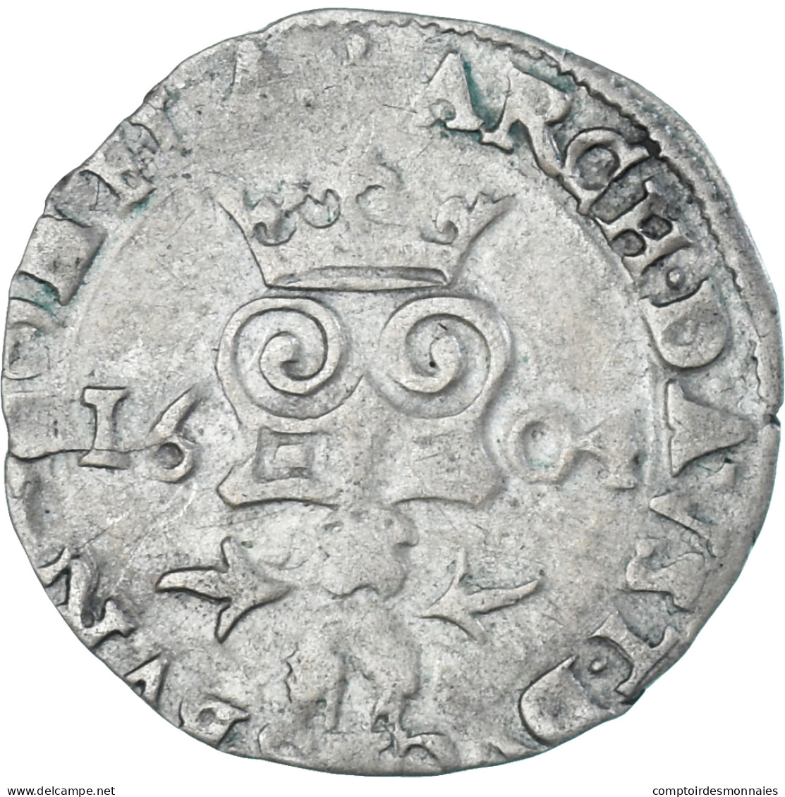 Monnaie, Pays-Bas Espagnols, Albert & Isabelle, 1/4 Réal, 1604, Bruges, TTB - Países Bajos Españoles