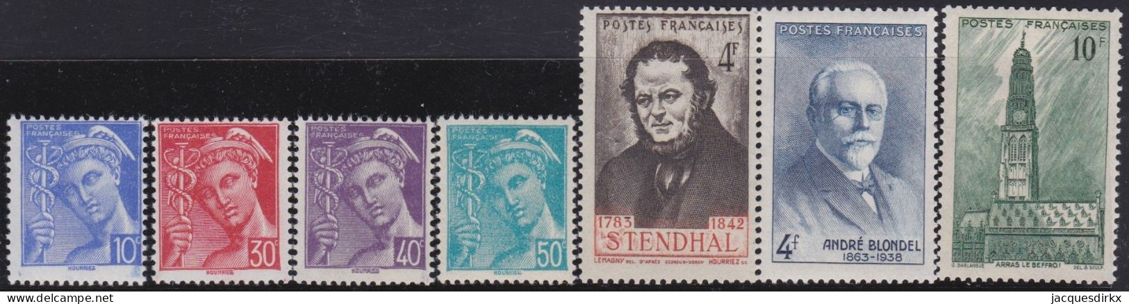 France  .  Y&T   .     7 Timbres    .    **     .    Neuf Avec Gomme Et SANS Charnière - Neufs