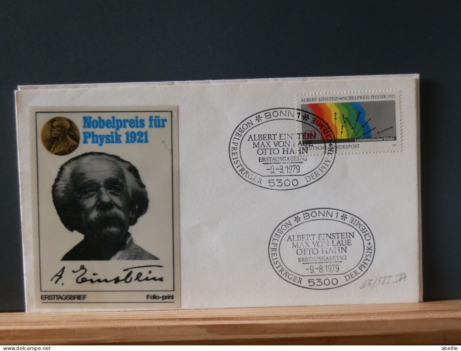 65/585JA  FDC    ALLEMAGNE 1979 - Albert Einstein