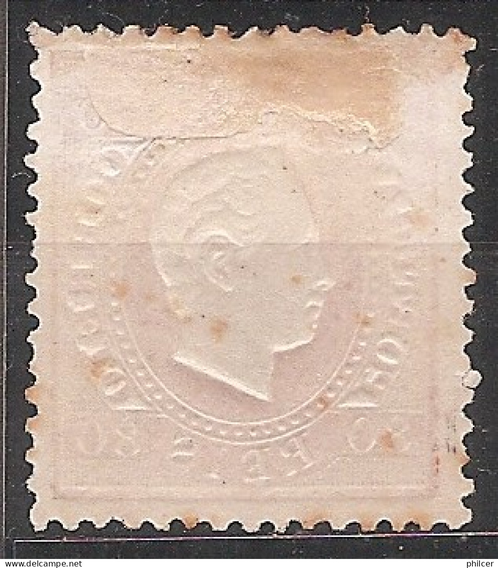 Portugal, 1870/6, # 42 Dent. 12 1/2, Tipo I, MH - Unused Stamps