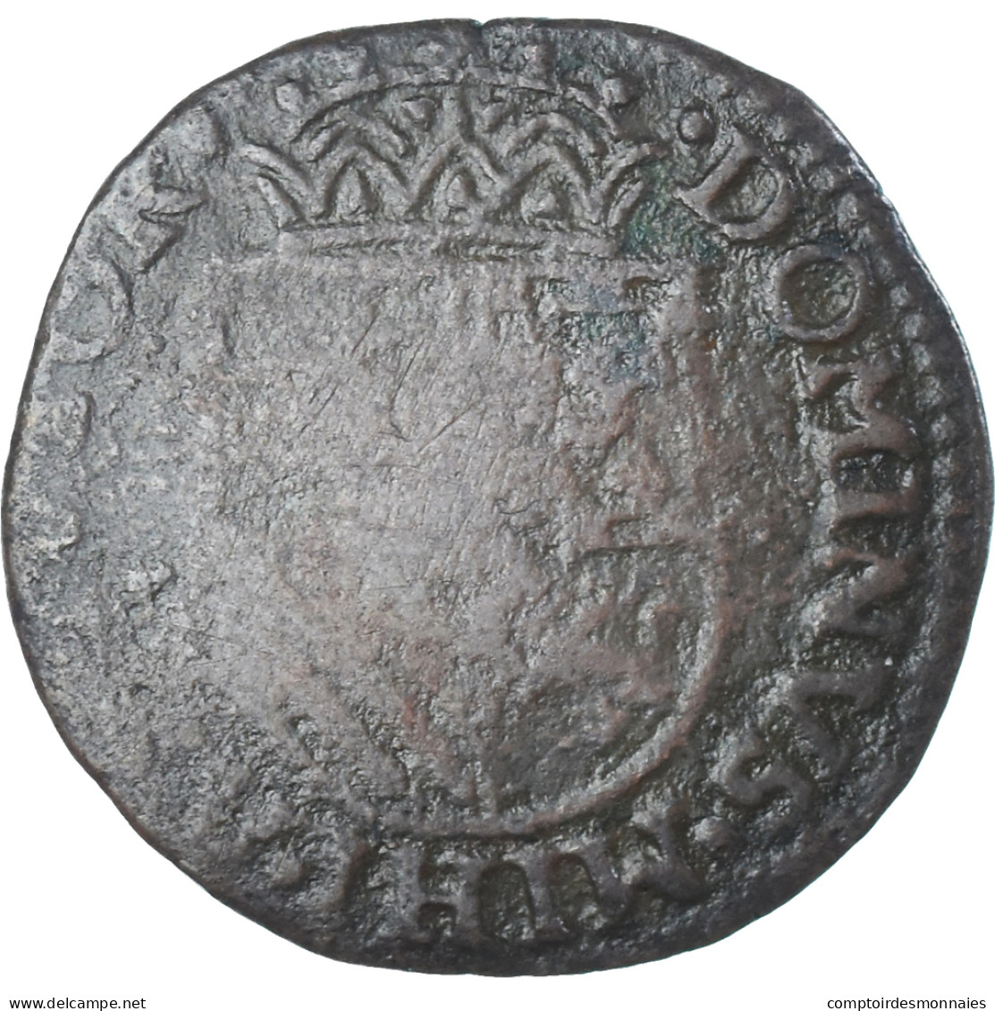 Monnaie, Pays-Bas Espagnols, Philippe II, Liard, Oord, 1585, Tournai, TB, Cuivre - Spanish Netherlands