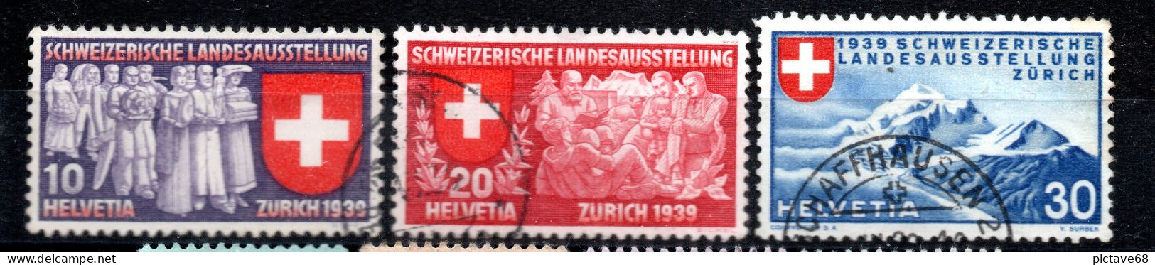 SUISSE / SERIE  N° 326 à 328 - Used Stamps