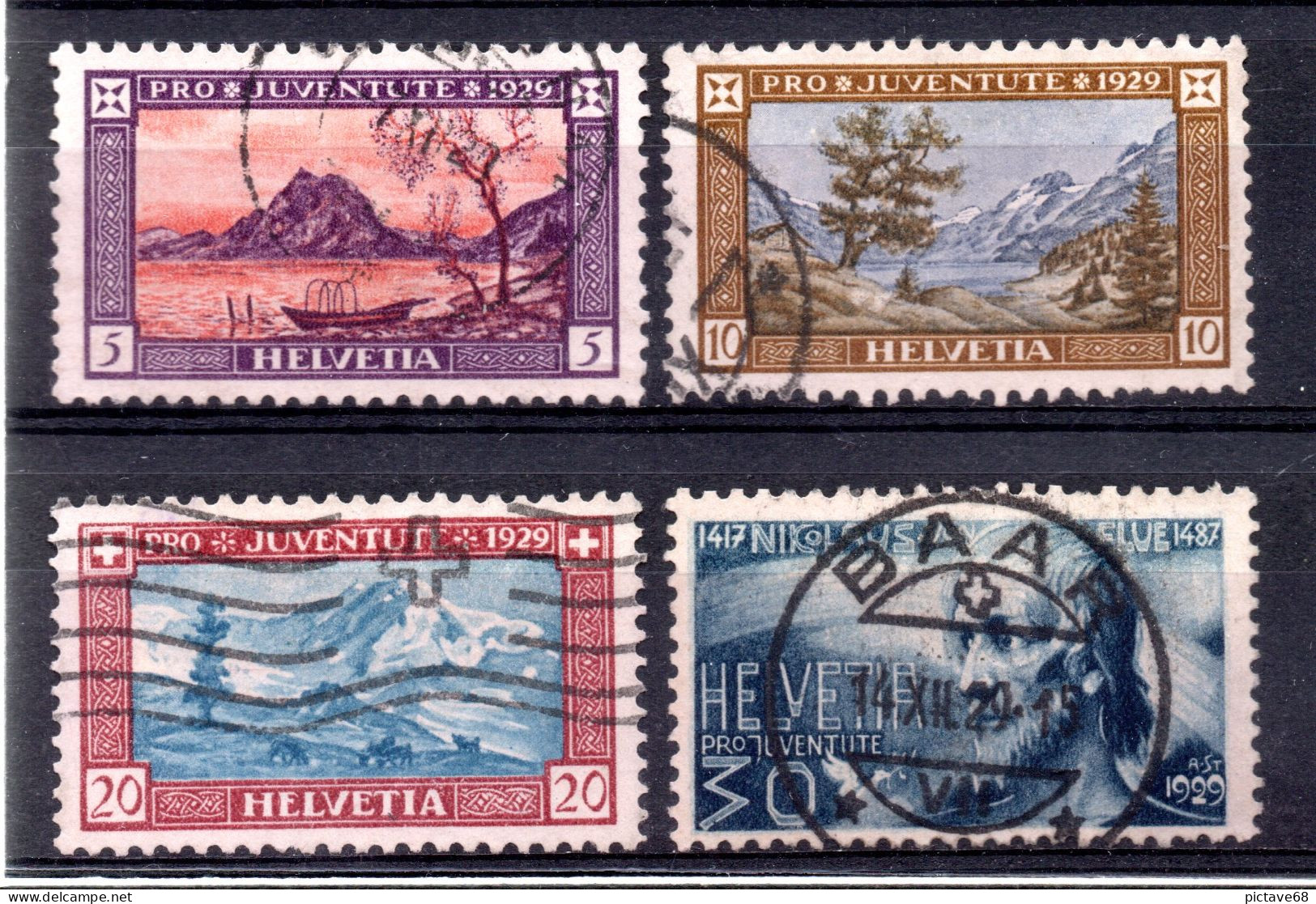 SUISSE / SERIE PROJUVENTE 1929 N° 235 à 239 - Used Stamps