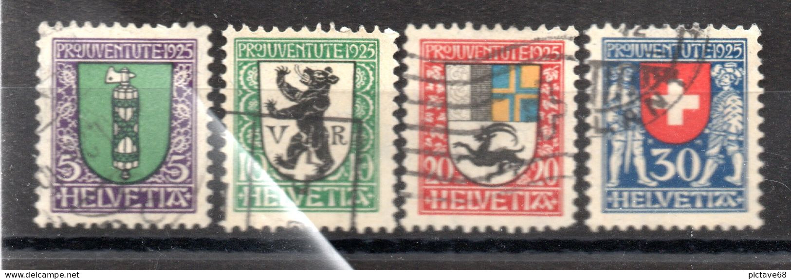 SUISSE / SERIE PROJUVENTE 1925 N° 218 à 221 - Used Stamps
