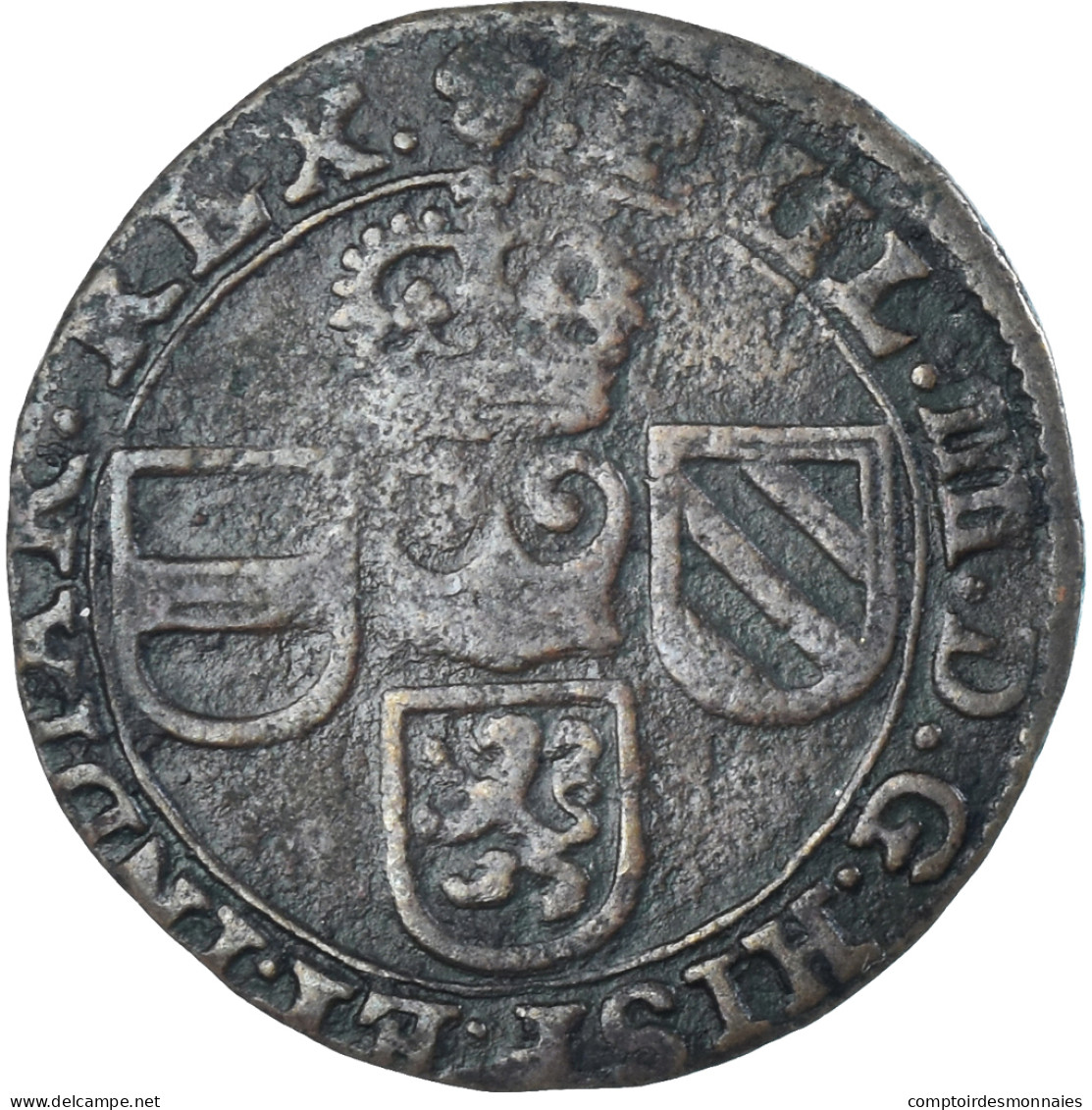 Monnaie, Pays-Bas Espagnols, Philippe IV, Liard, Oord, 1648, Bruxelles, TB+ - Spanish Netherlands